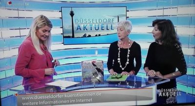 CenterTV-Beitrag-Buchpraesentation-Kuenstlerhunger-mit-Kollegin-HelgaWeidenfeld Ausschnitt aus dem Filmbeitrag von CenterTV, Buchpräsentation Künstlerhunger mit Kollegin Helga Weidenfeld.